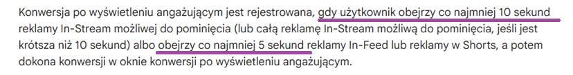 konwersje po wyświetleniu angażującym